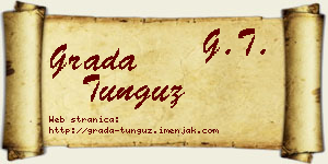 Grada Tunguz vizit kartica